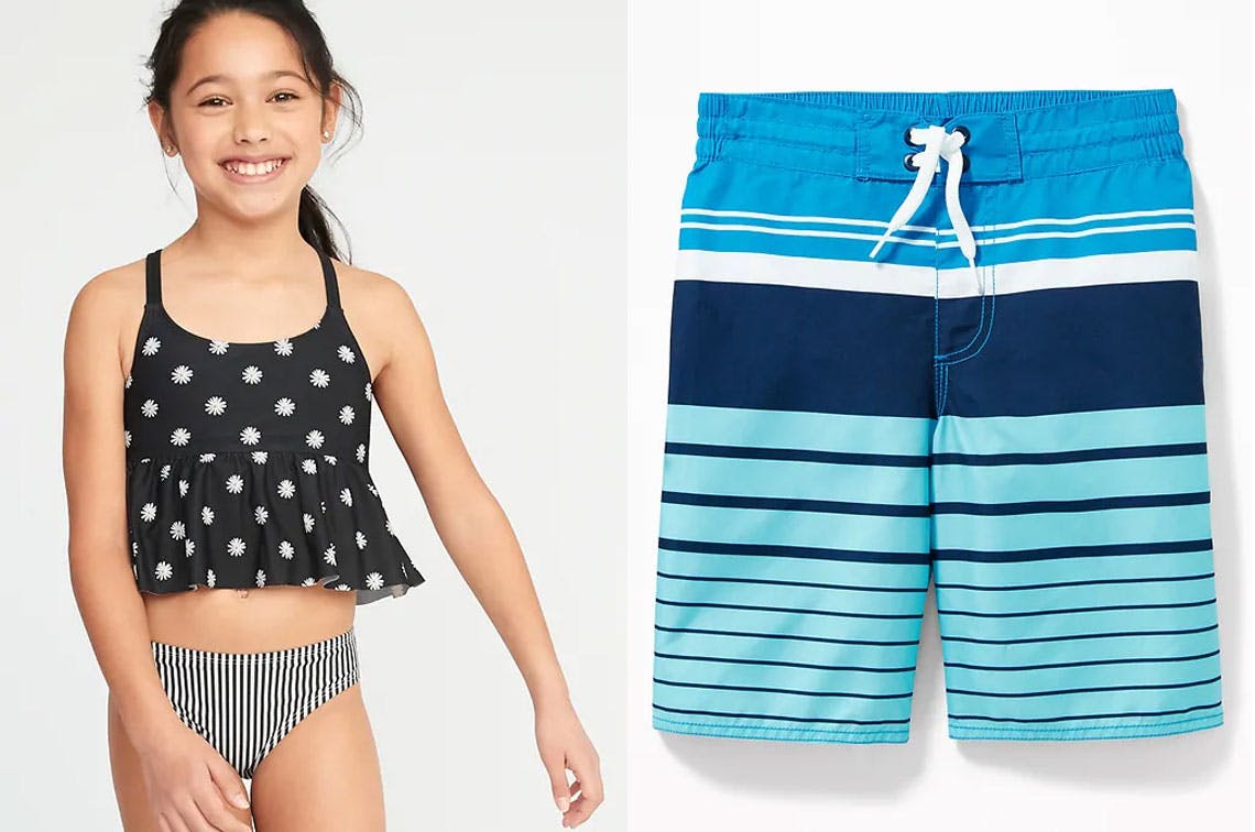 old navy girls swim shorts