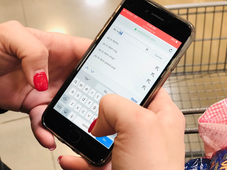 Type "as is" in the search bar to get up to 50% savings at Overstock and Wayfair.