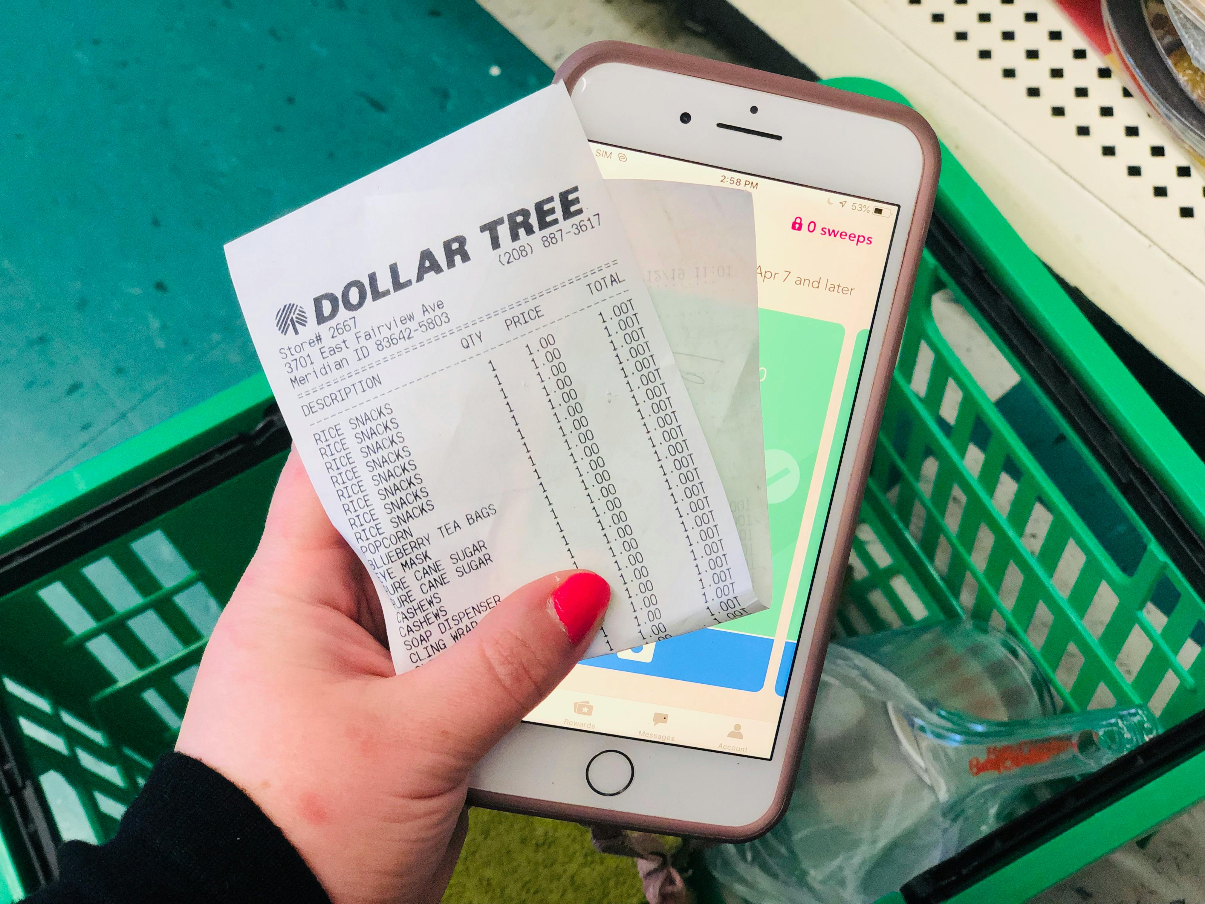 cash register in dollar tree