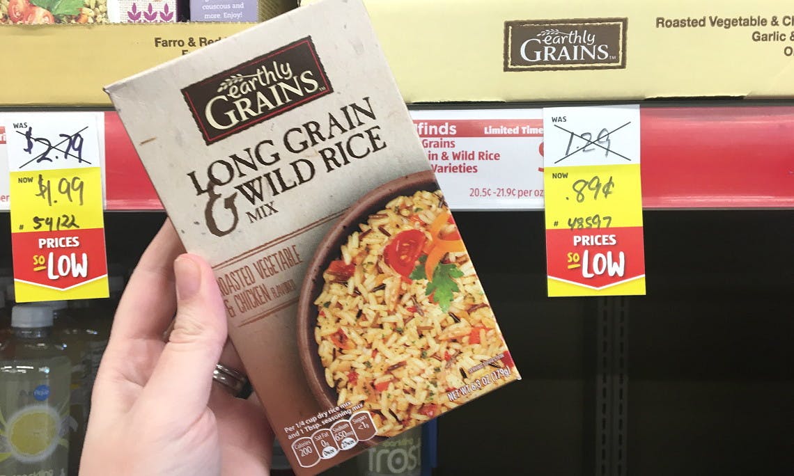 Earthly Grains Long Grain & Wild Rice Mix, Only 0.89 at Aldi! The