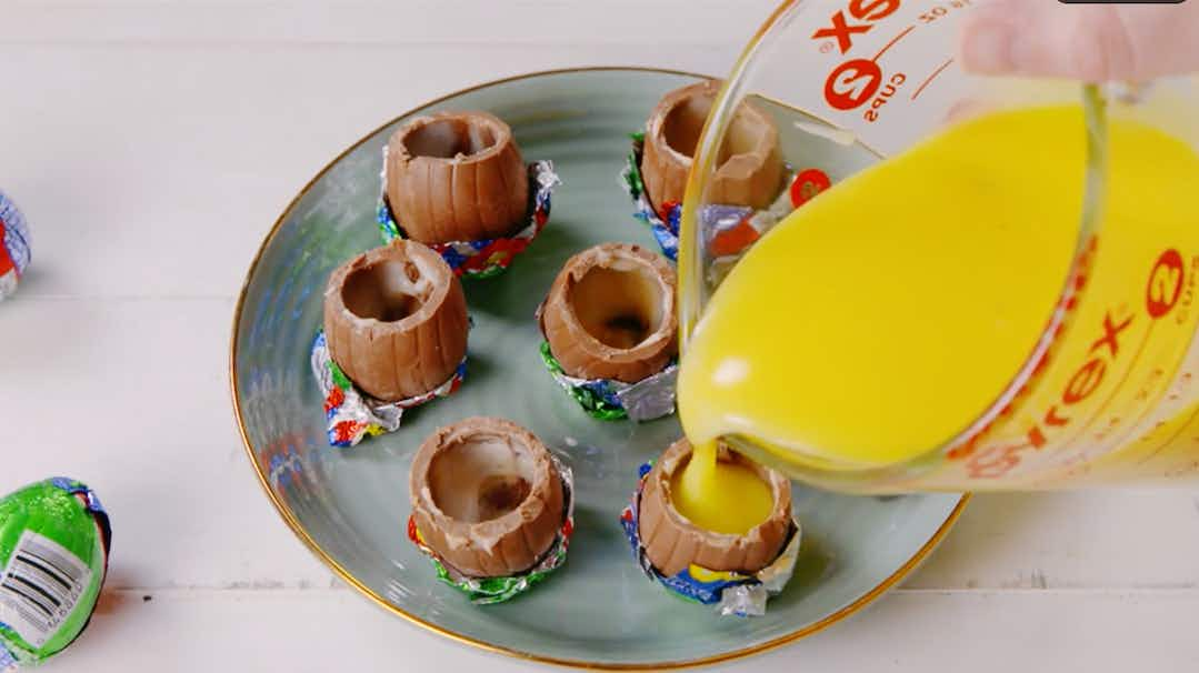 Cadbury Creme Egg Pudding Shots