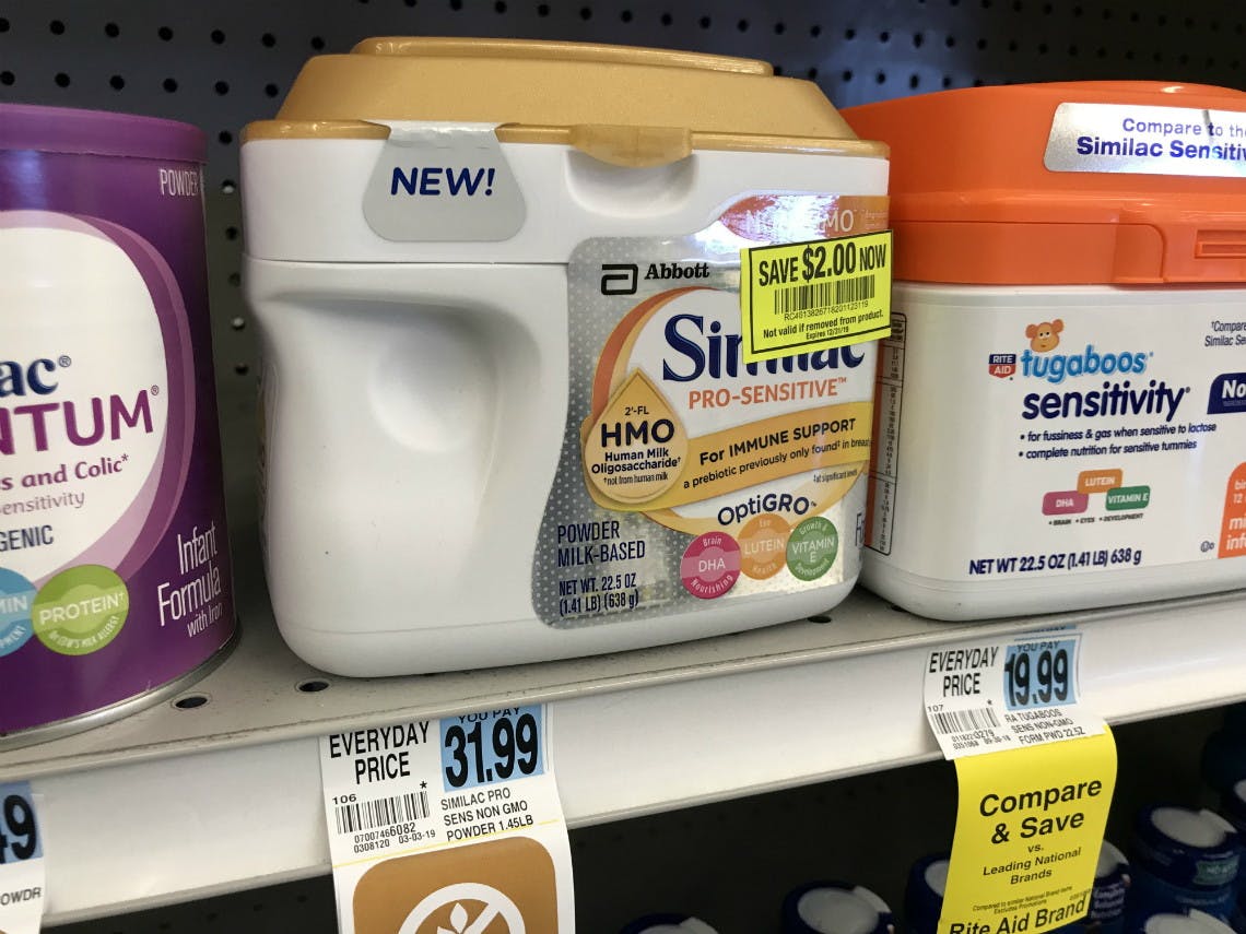 rite aid similac pro sensitive