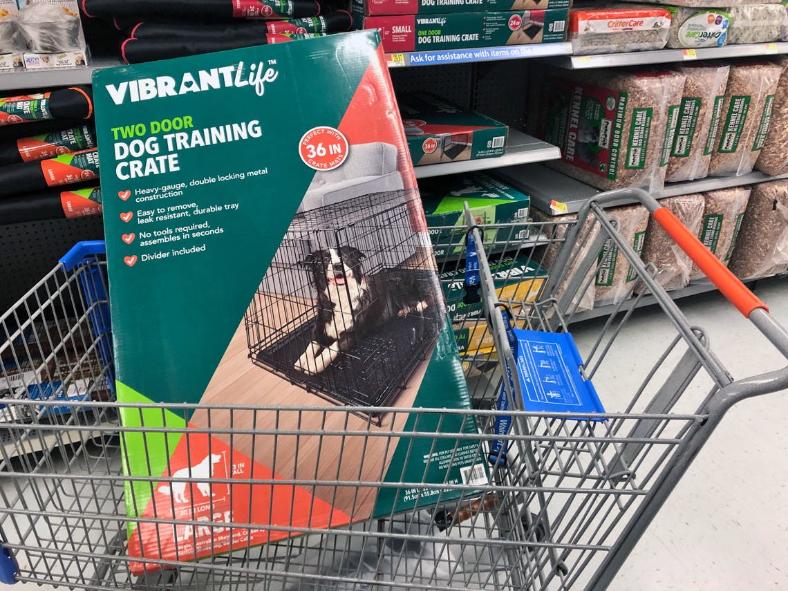 dog training crate with divider