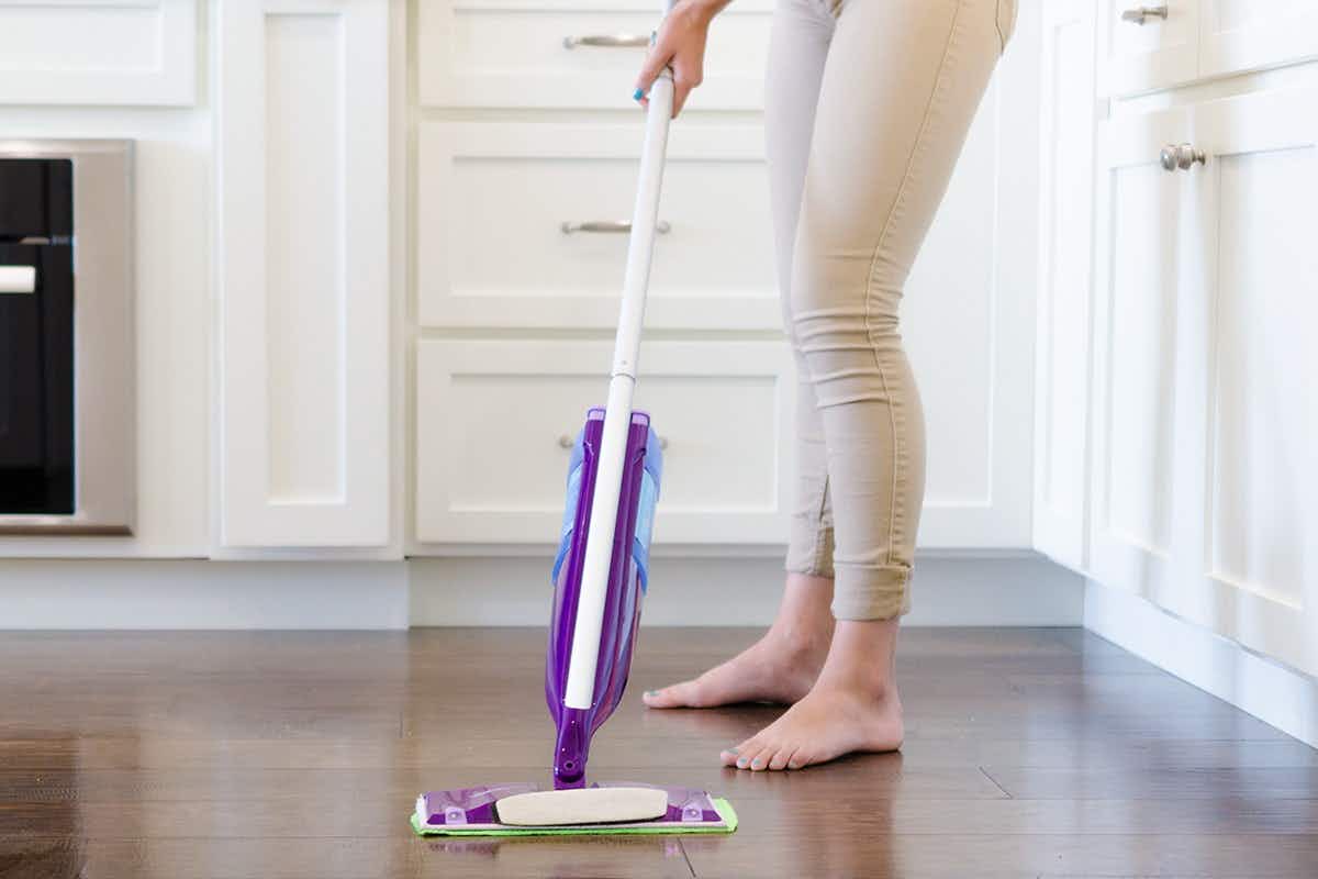 Make Swiffer Wet Jet Solution instead of buying it.