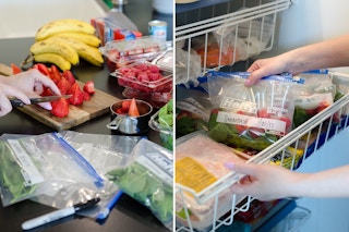 Make smoothie mixes instead of buying them.