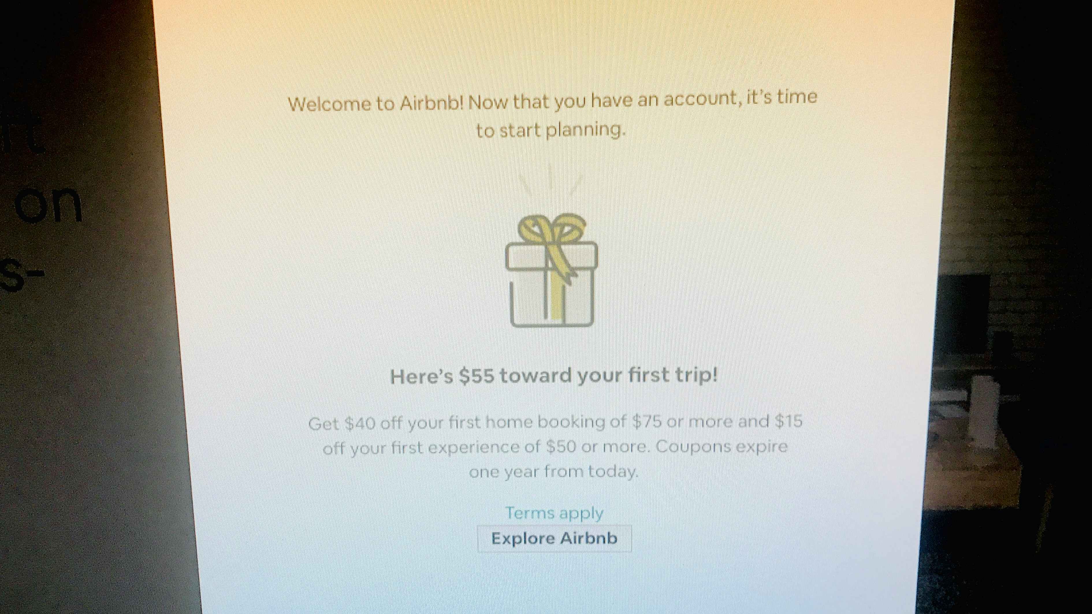 Get $55 off your first Airbnb stay.