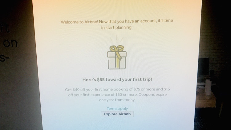 Get $55 off your first Airbnb stay.