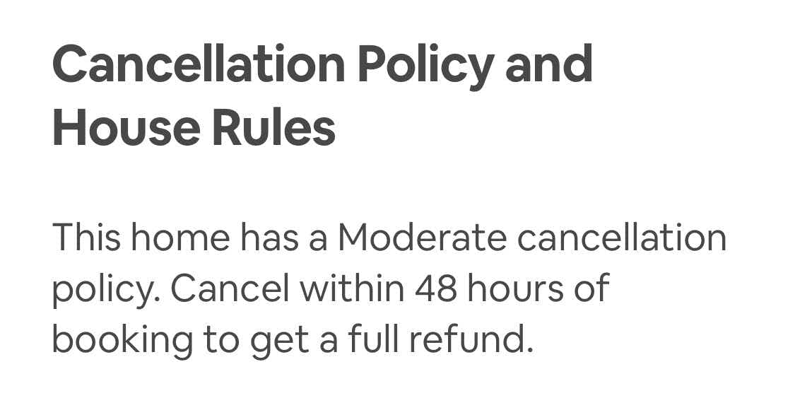 Memorize the cancellation policy so you know what you're getting into.
