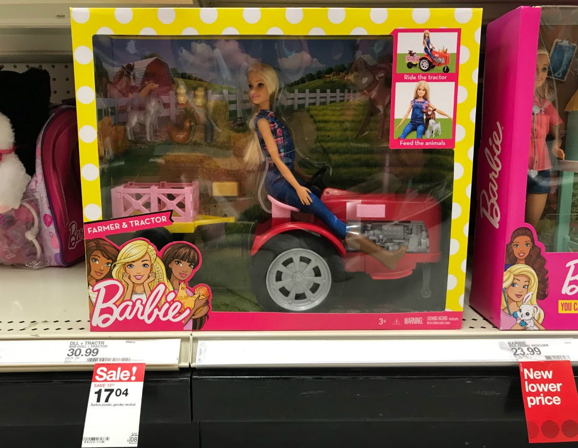 barbie farmer doll and tractor