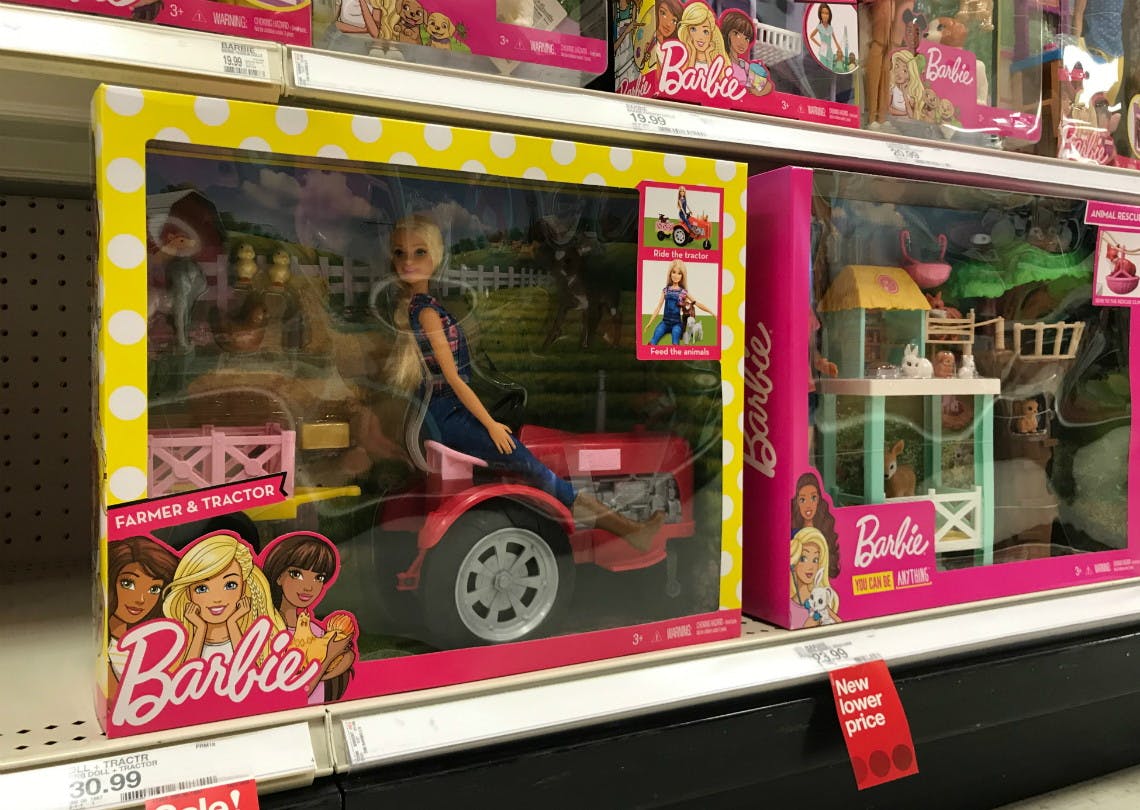 barbie tractor walmart