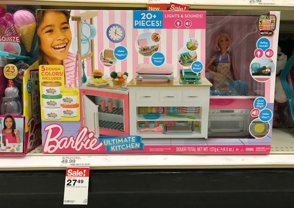 barbie ultimate kitchen playset