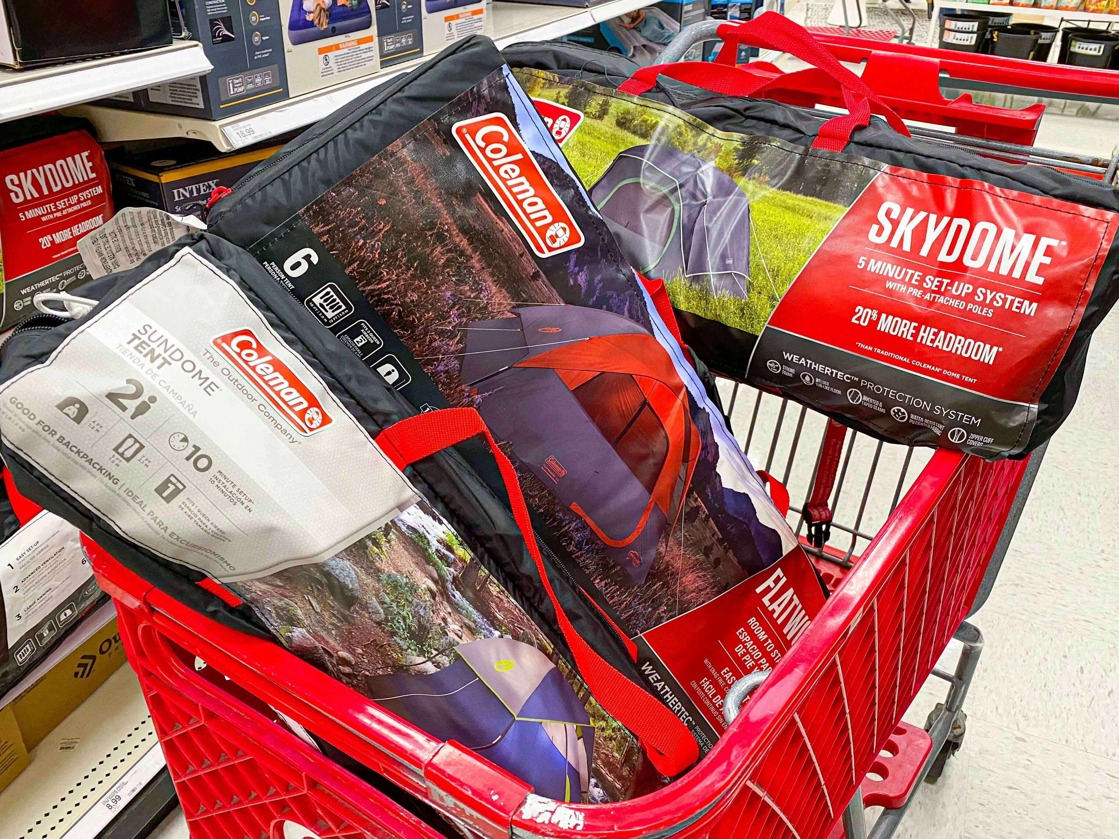 Colman camping tent at Target