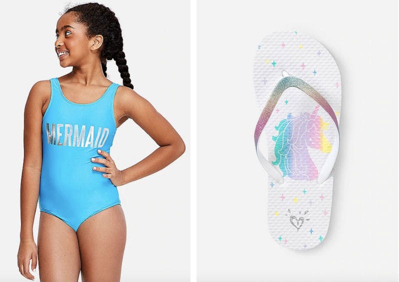 justice flip flops
