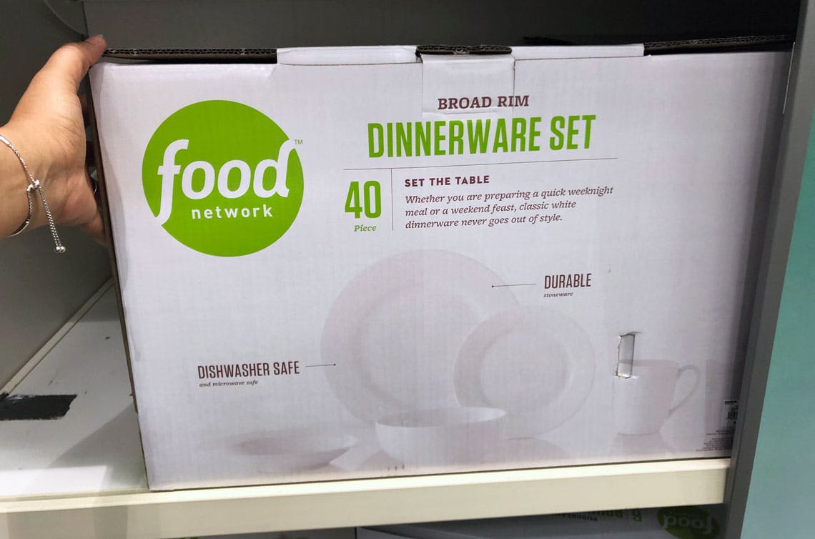 40piece food network dinnerware set as low as 35 at