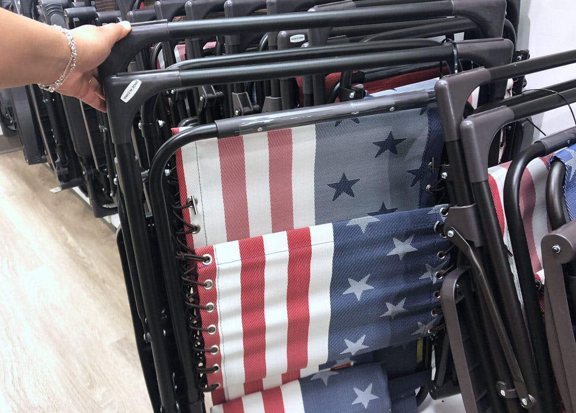 zero gravity american flag chair