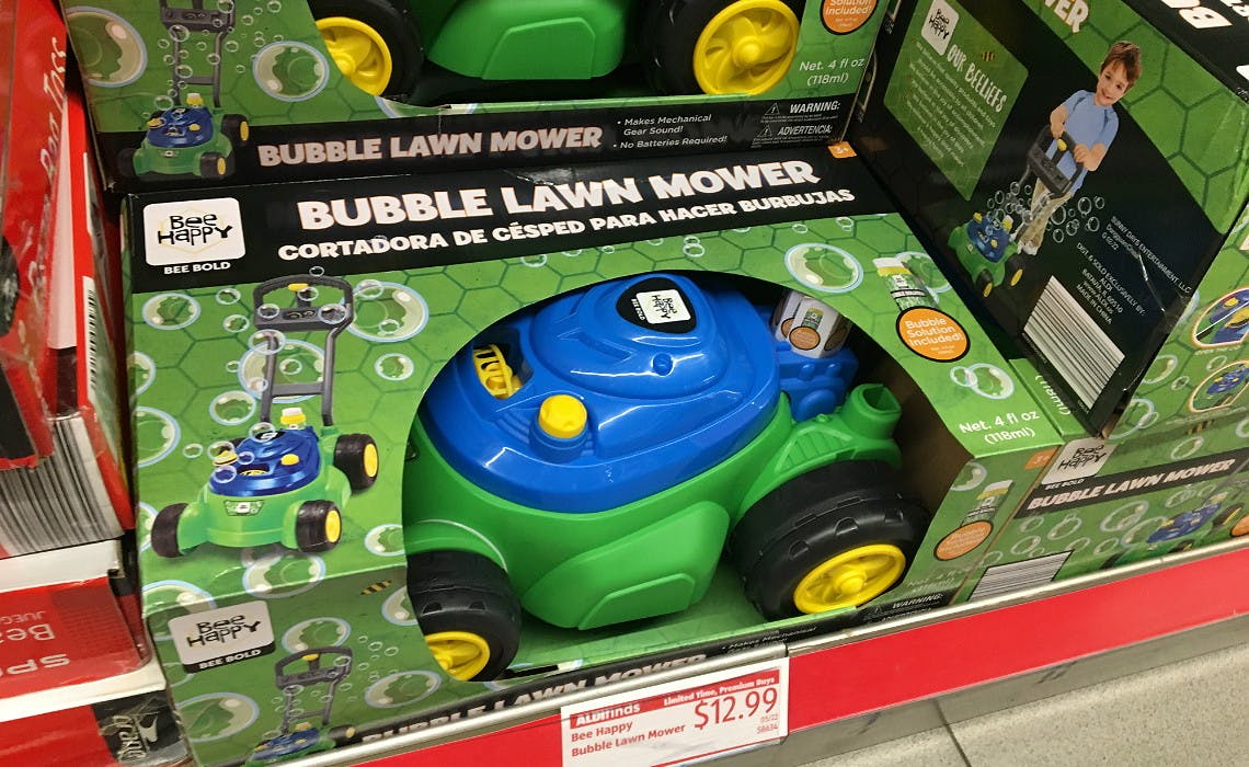 bee happy bubble lawn mower