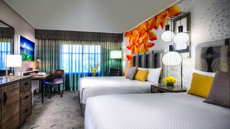 Loews Hotel room with two beds
