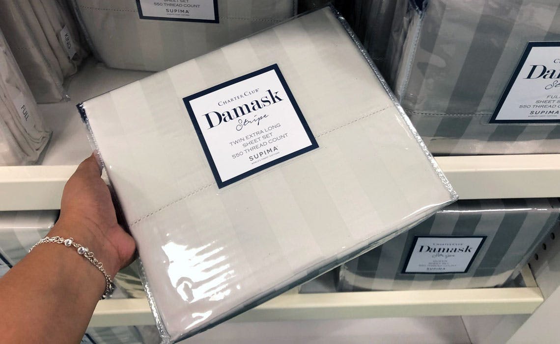 Charter Club Damask Sheet Sets As Low As 28 At Macy S The Krazy Coupon Lady