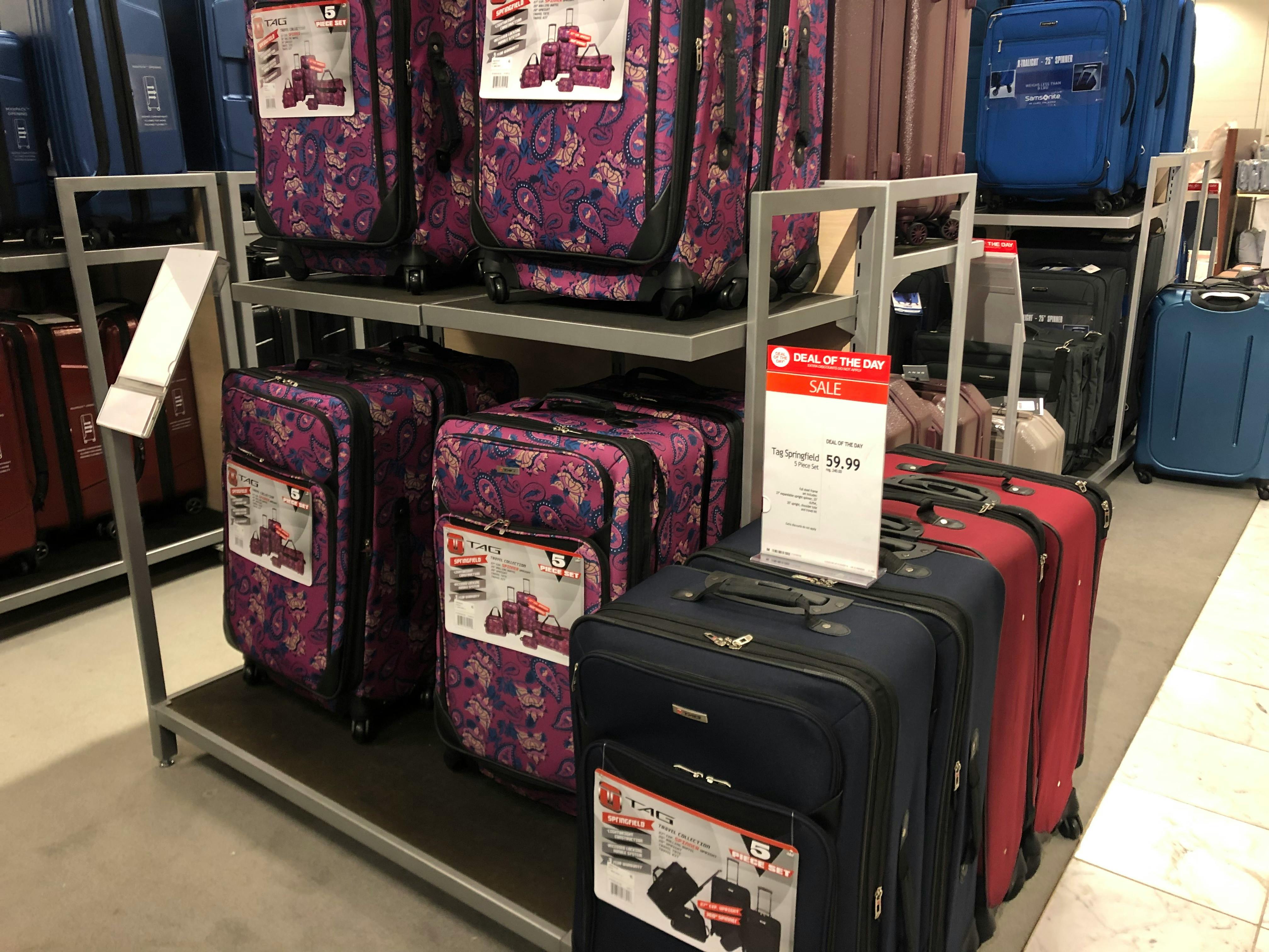 macys samsonite luggage set