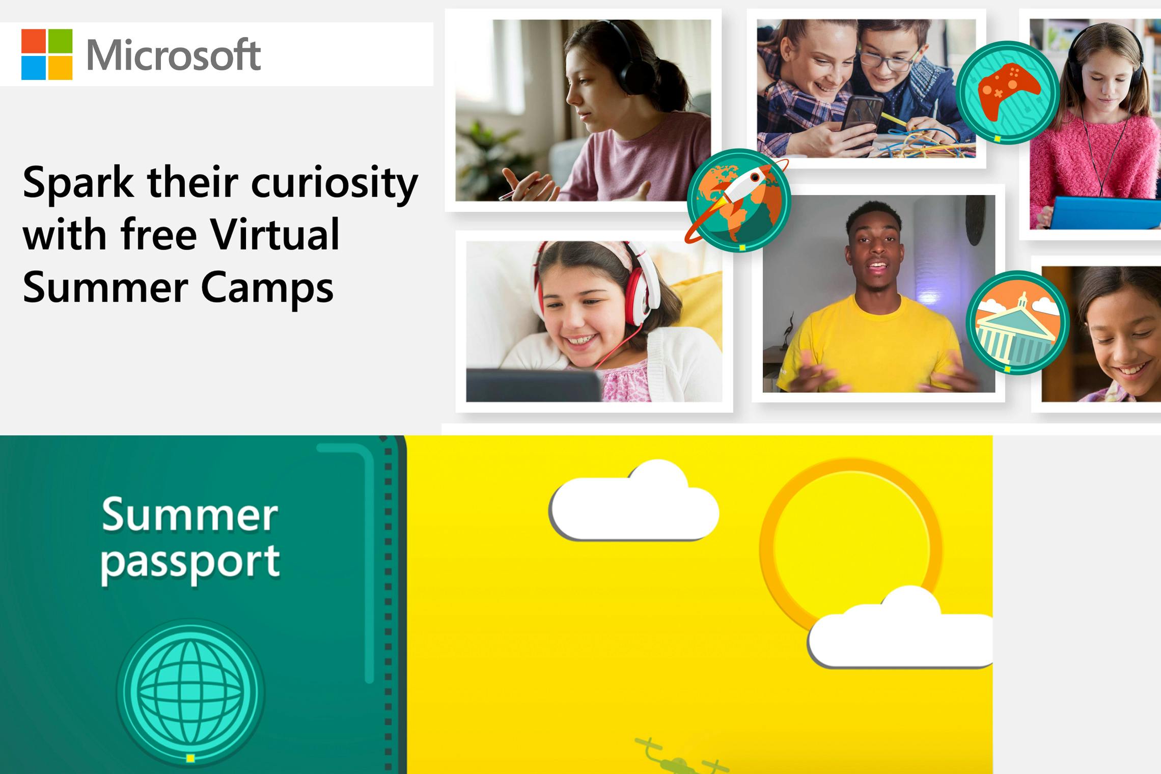 Screenshot from Microsoft's summer camp webpage.