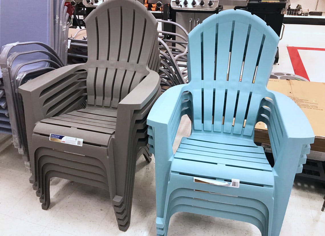 plastic adirondack chairs target