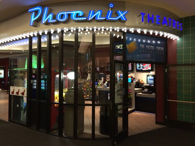 The entrance to a Phoenix Theatres lobby.
