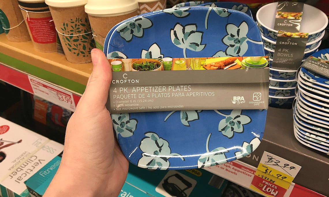 Crofton Melamine Appetizer Dish Sets Only 1 99 At Aldi The Krazy Coupon Lady