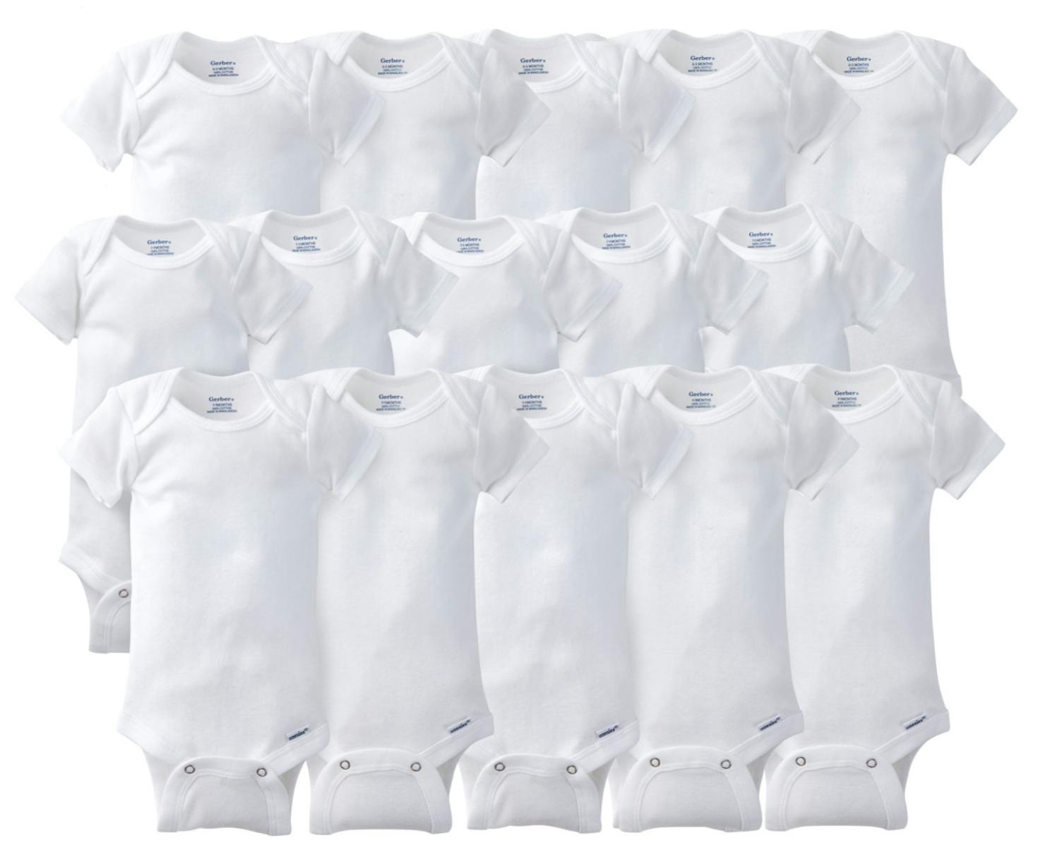 Gerber Onesies & Cloth Diapers, Starting at 0.70 at JCPenney! The