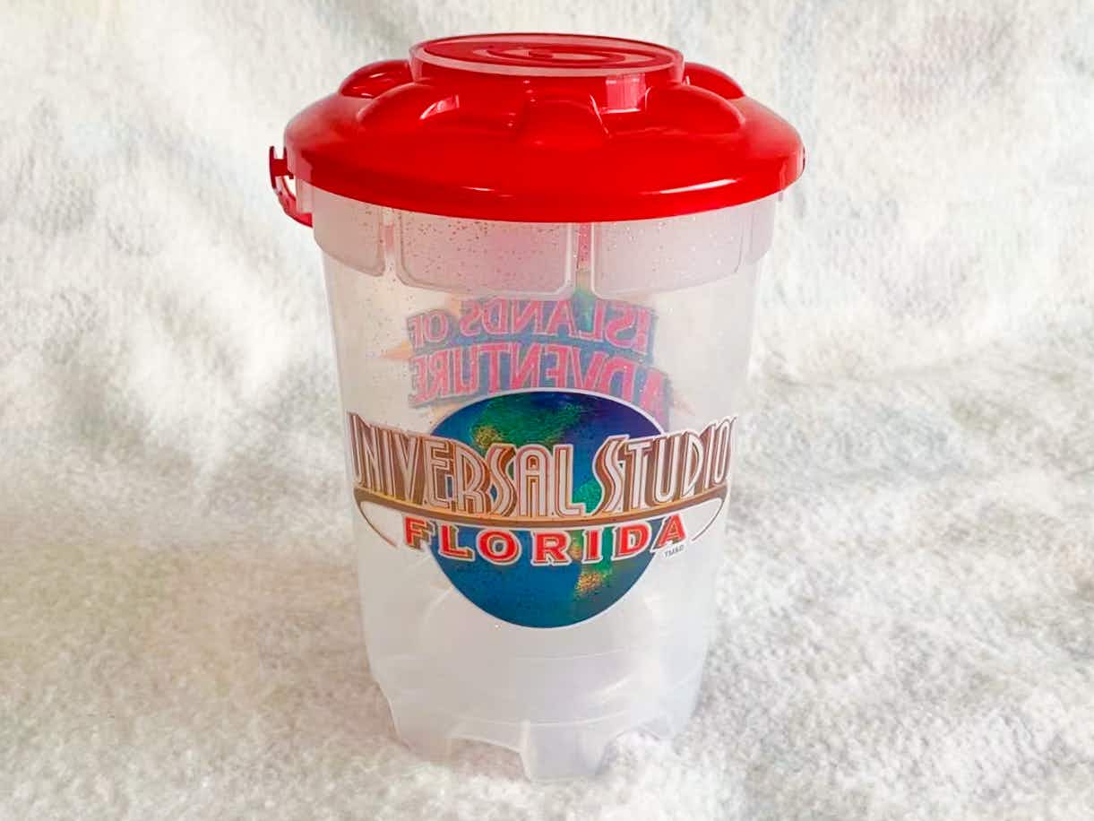 A Universal Studios Orlando refillable popcorn bucket