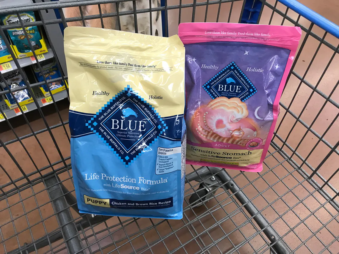 Blue Buffalo Dog Cat Food Bags Only 7 98 At Walmart The Krazy Coupon Lady