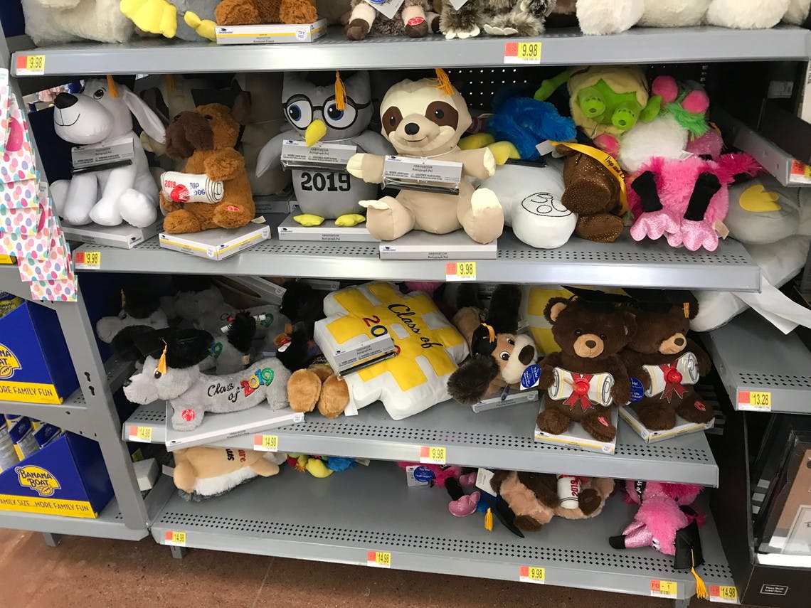 graduation stuffed animals walmart