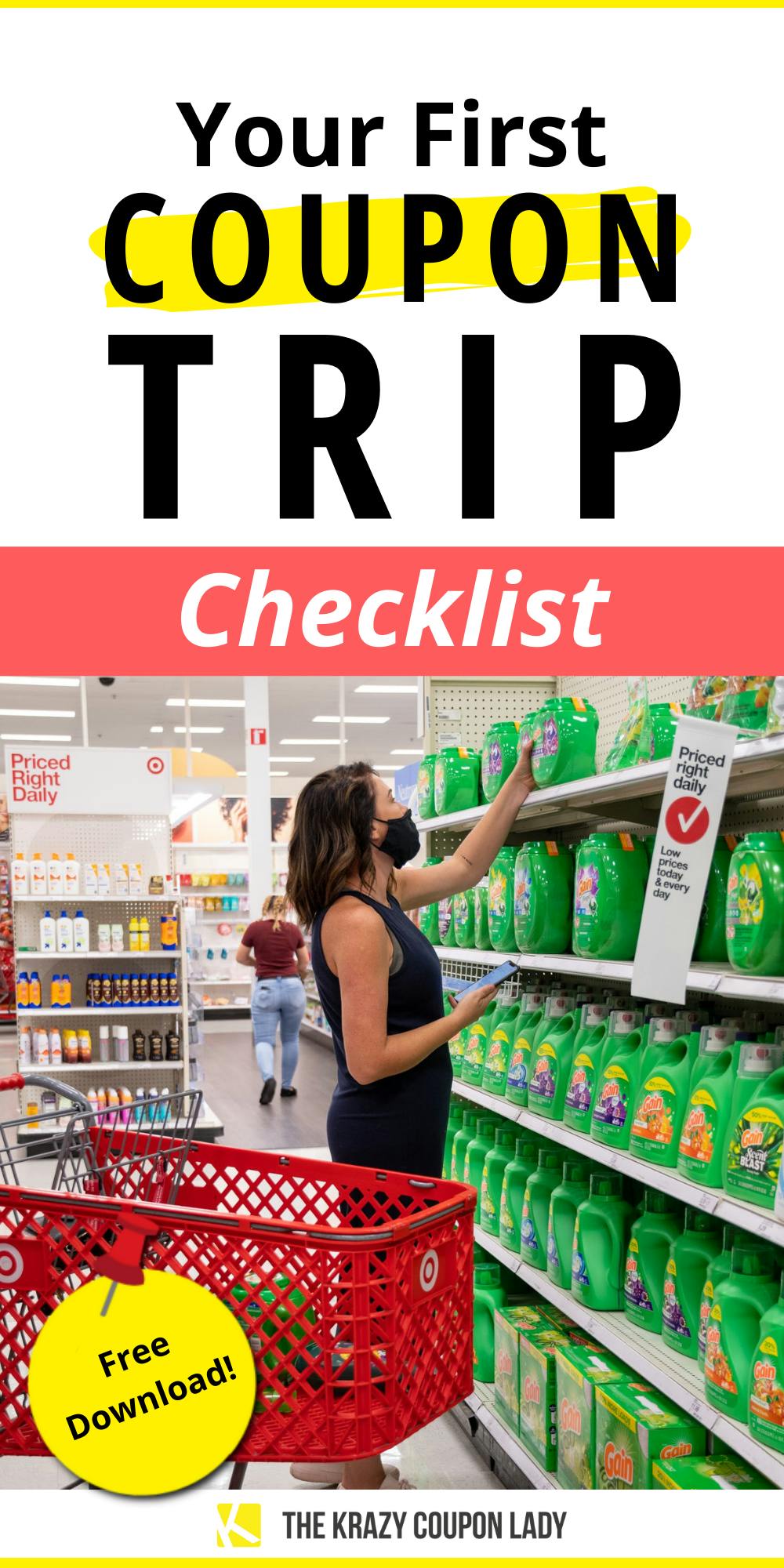 Your First Coupon Trip Checklist