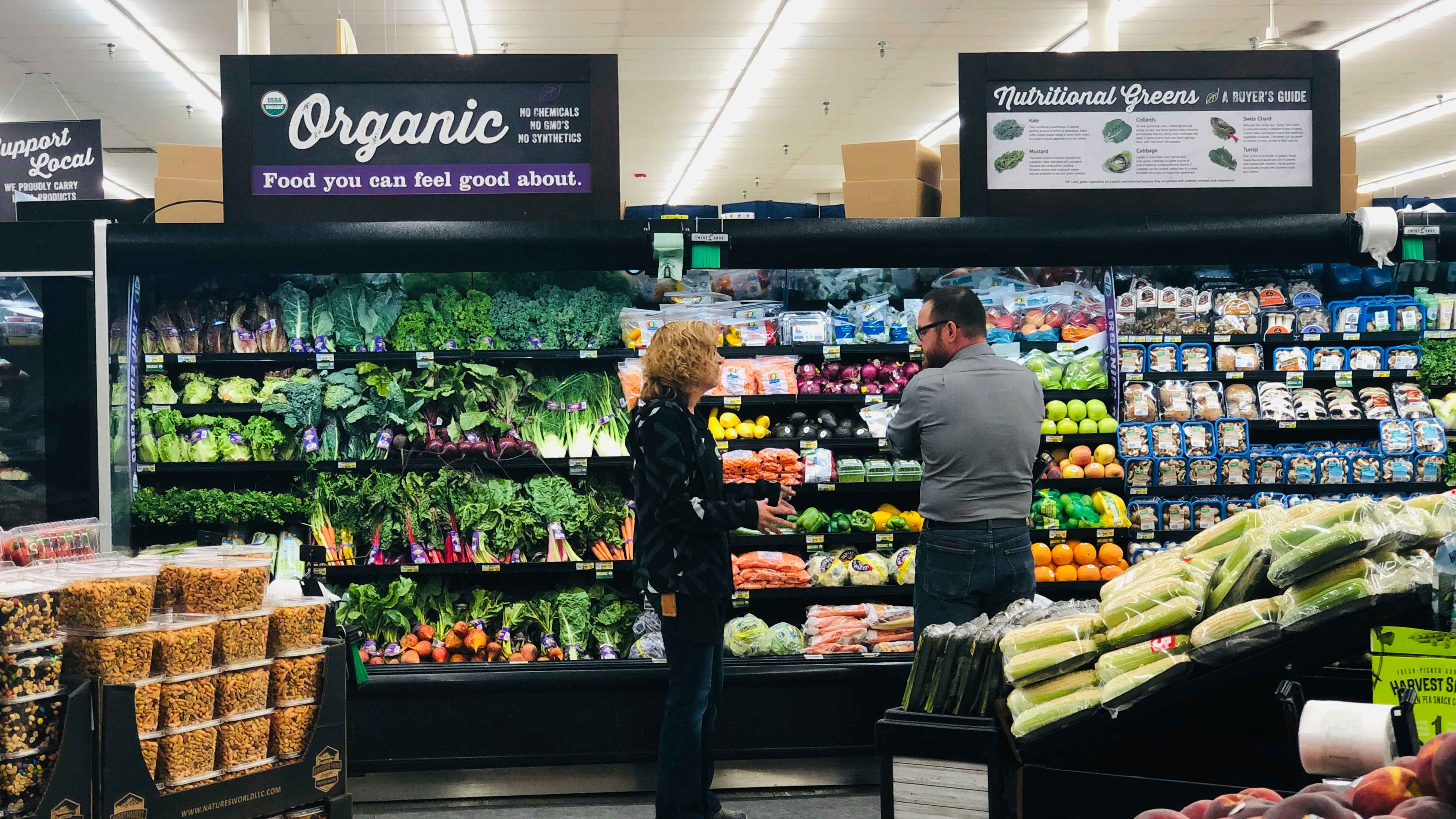 They put the organic produce (i.e. the more expensive) first so you think it's your only choice.