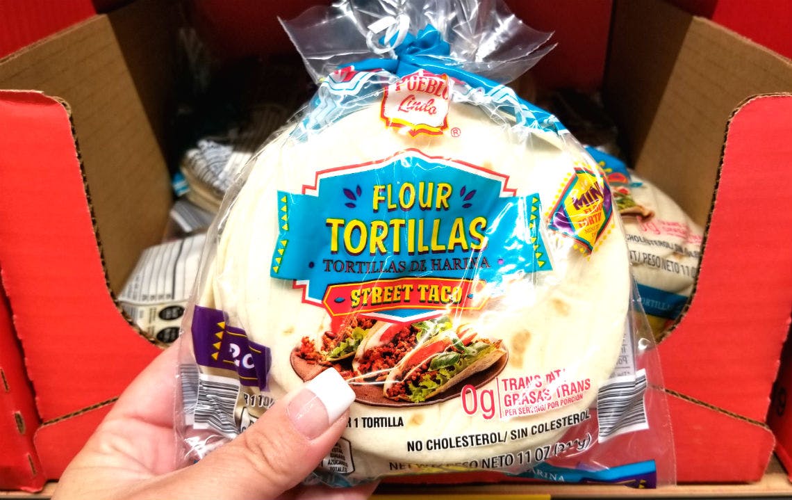 Pueblo Lindo Street Taco Flour Tortillas Just 0 69 At Aldi The Krazy Coupon Lady