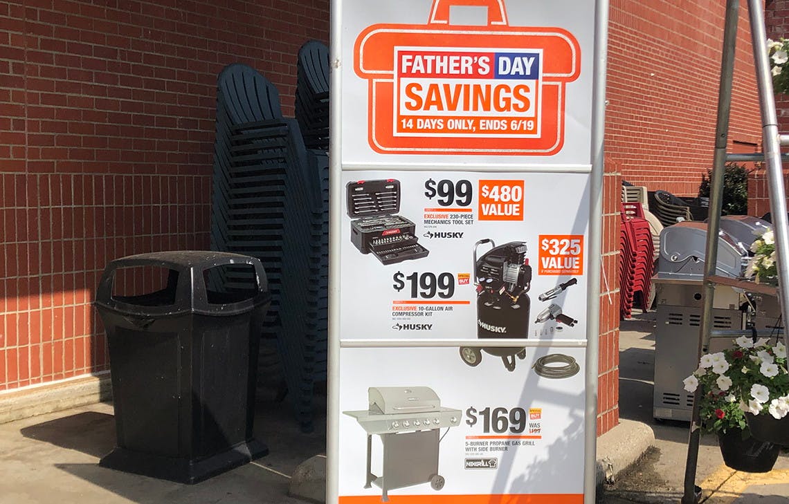 father's day specials at home depot