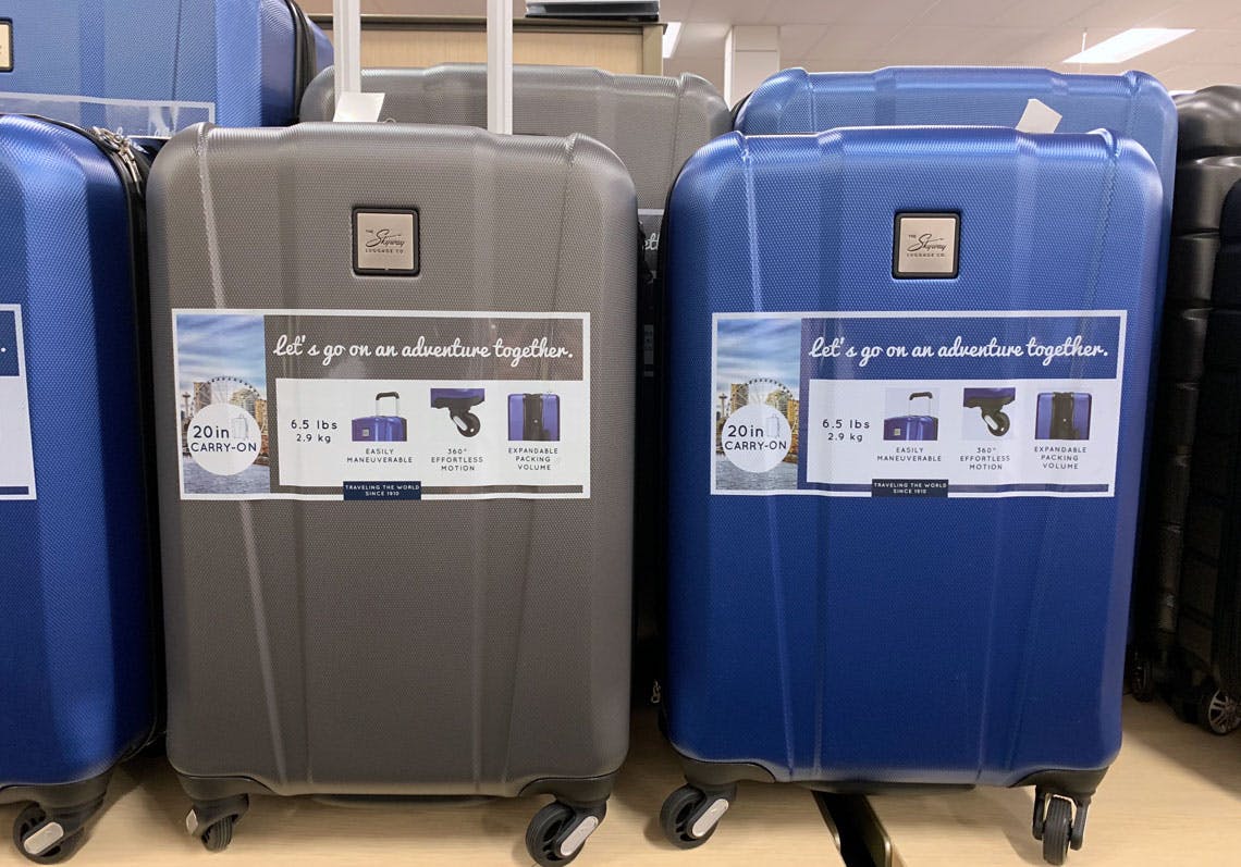 jcpenney hard shell luggage