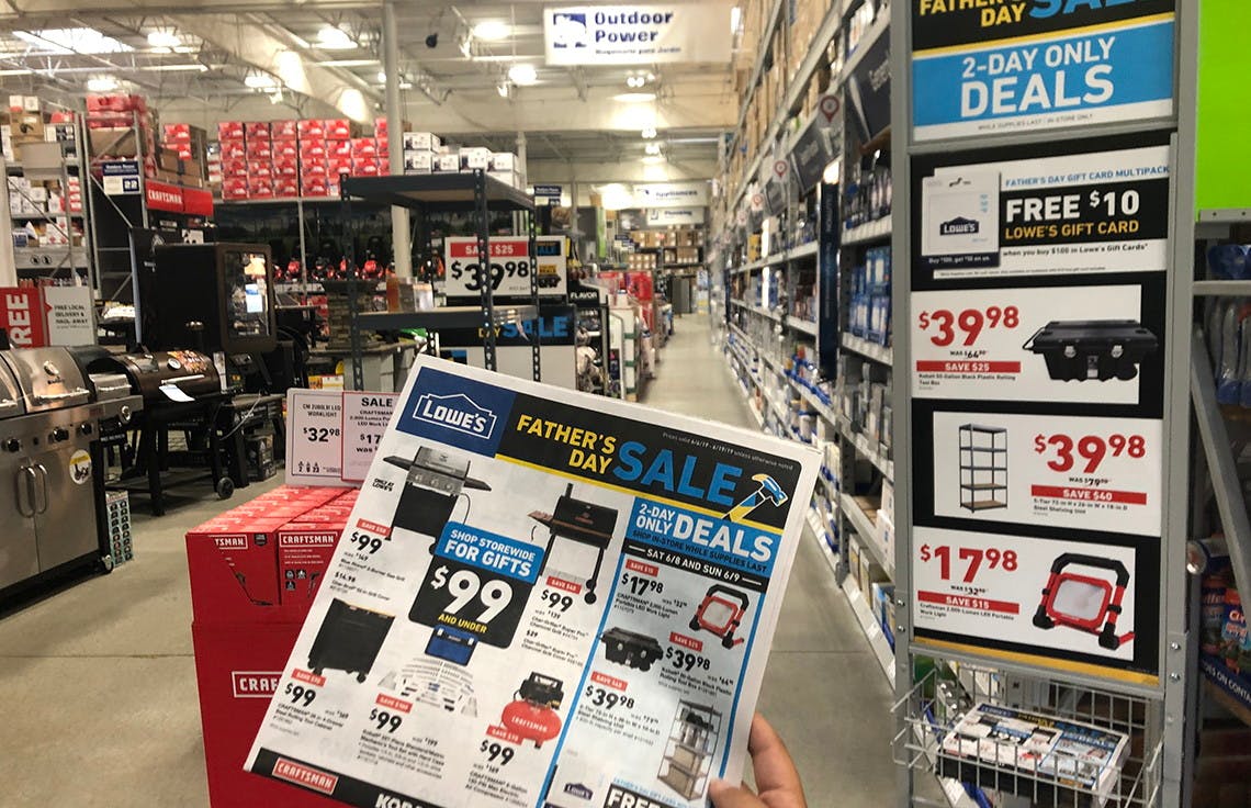 father's day deals lowes