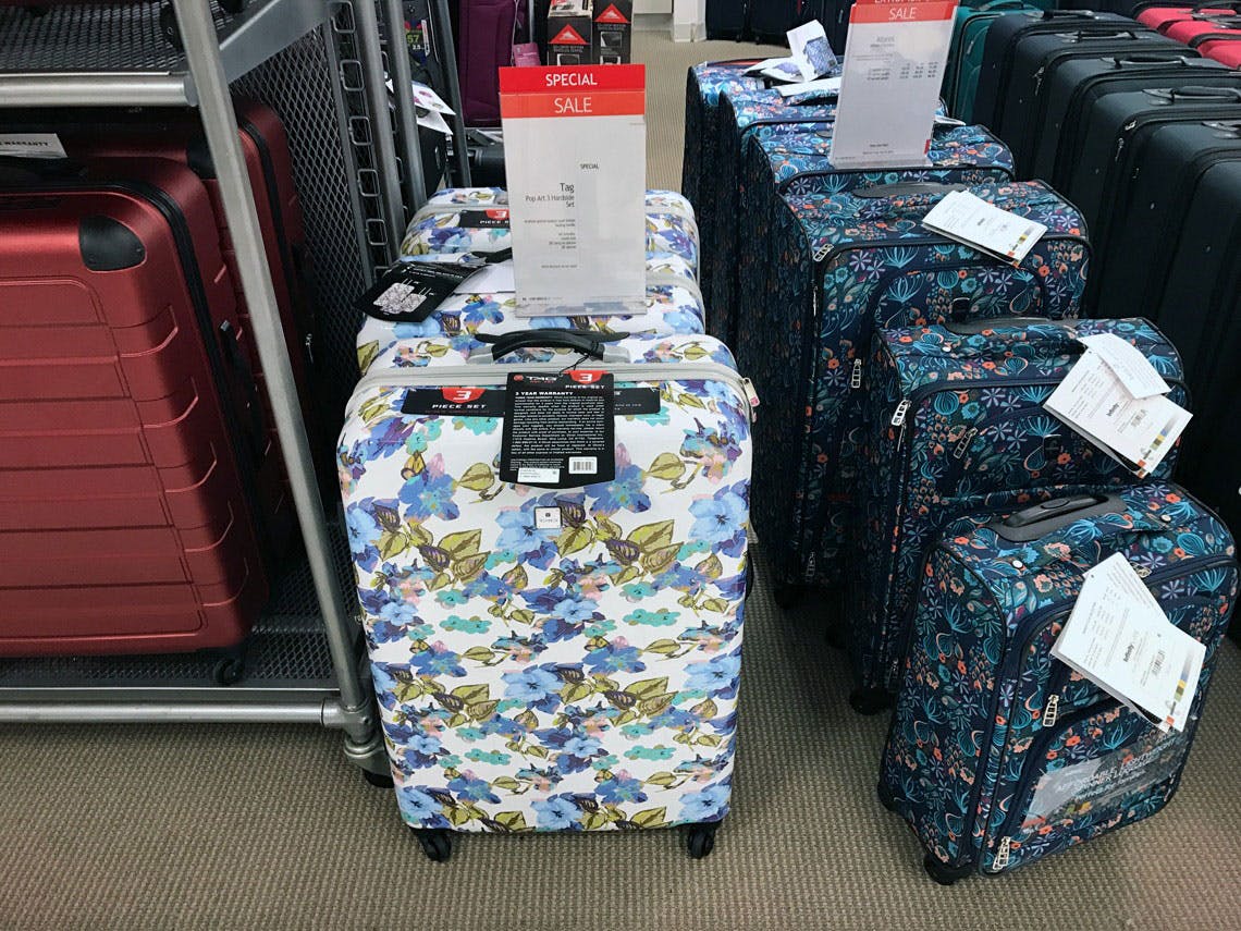 3 piece luggage set macys