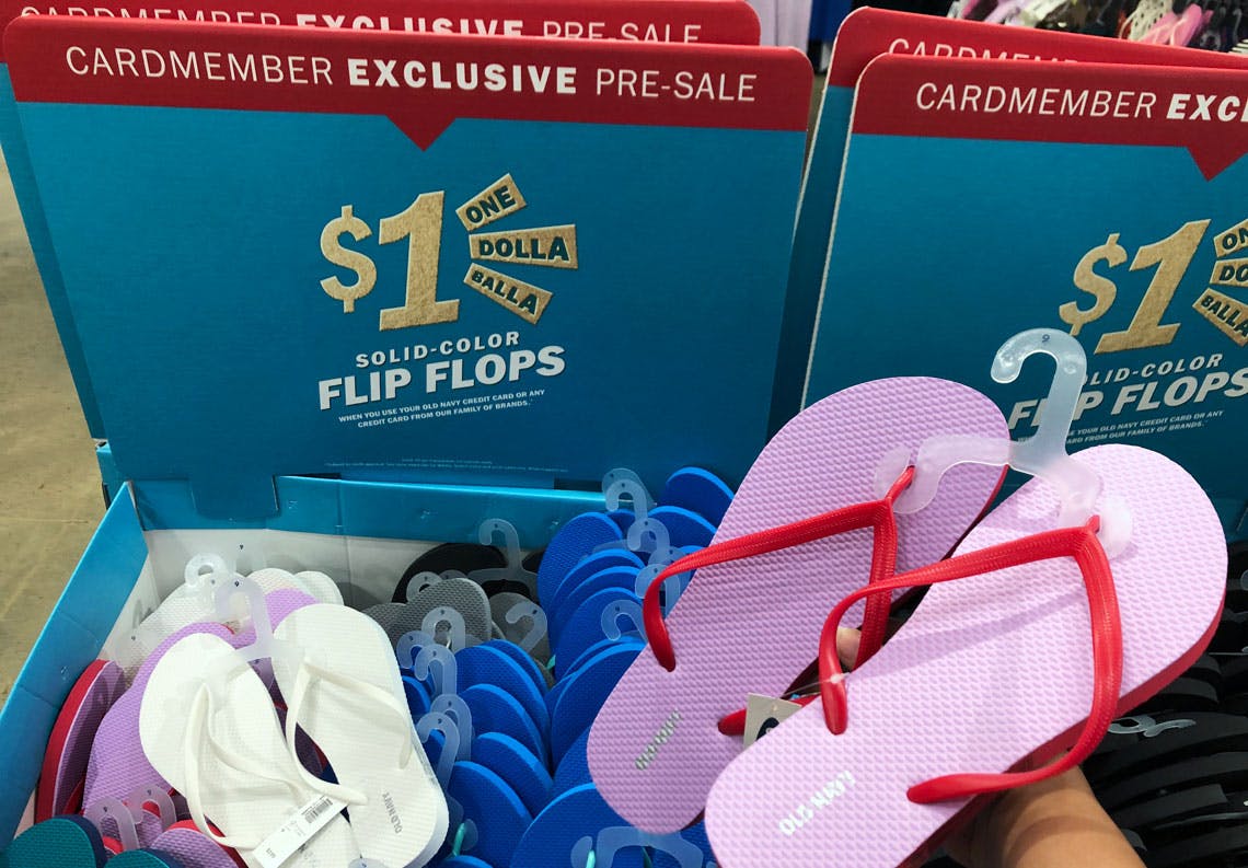old navy flip flops $1 2019