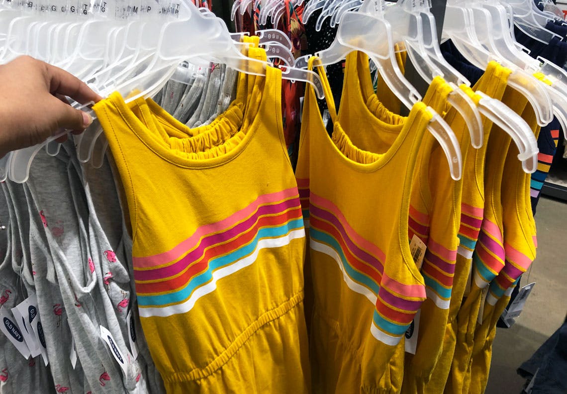 old navy yellow jumpsuit