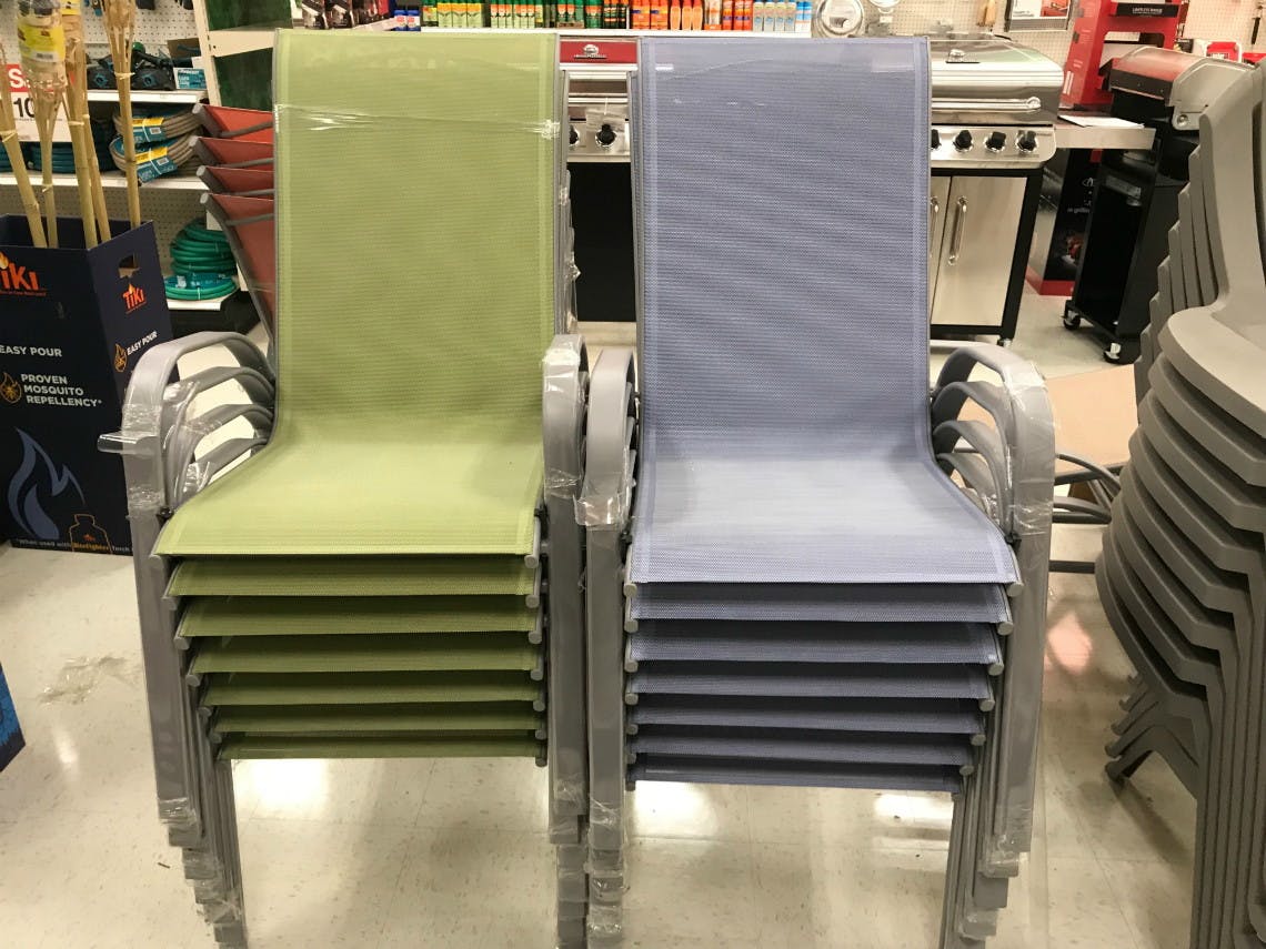 sling stacking patio chair target