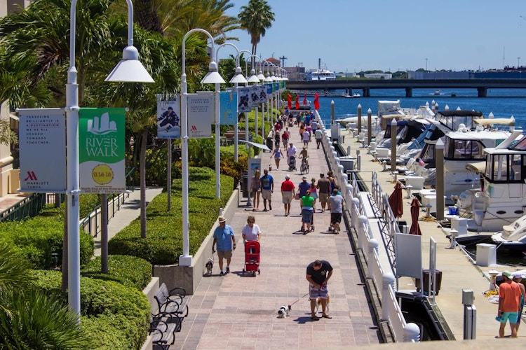 The Tampa Riverwalk