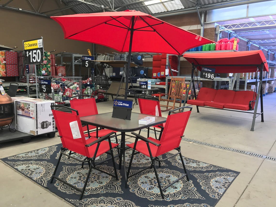 Mainstays 6 Piece Folding Dining Set Only 120 At Walmart The Krazy Coupon Lady