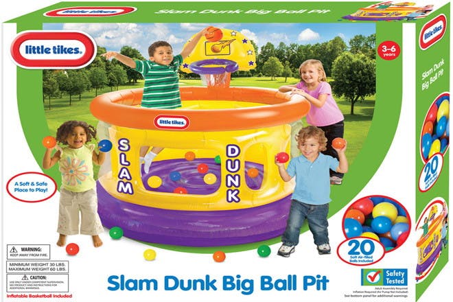 little tikes slam dunk big ball pit reviews