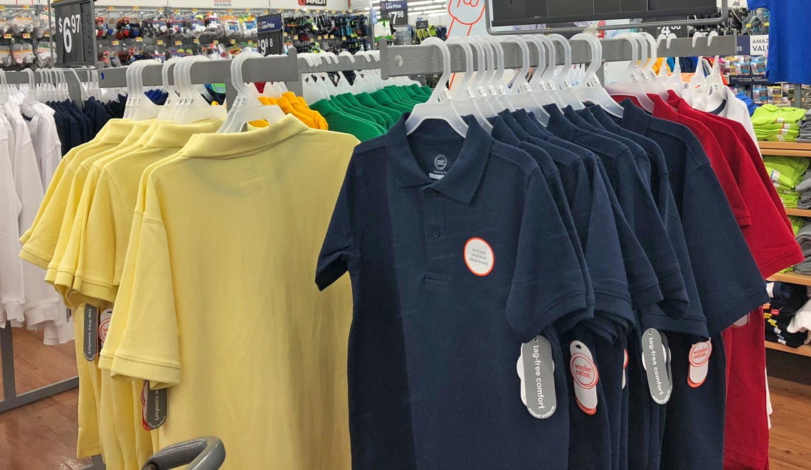 Back To School Clothes At Walmart 3 97 Uniform Polos 8 47