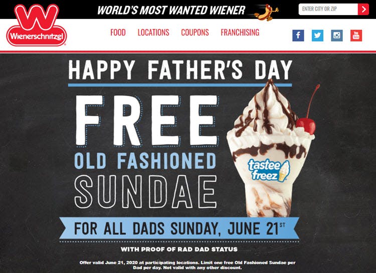 18 Father S Day Restaurant Deals And Gift Cards For 2020 The Krazy Coupon Lady
