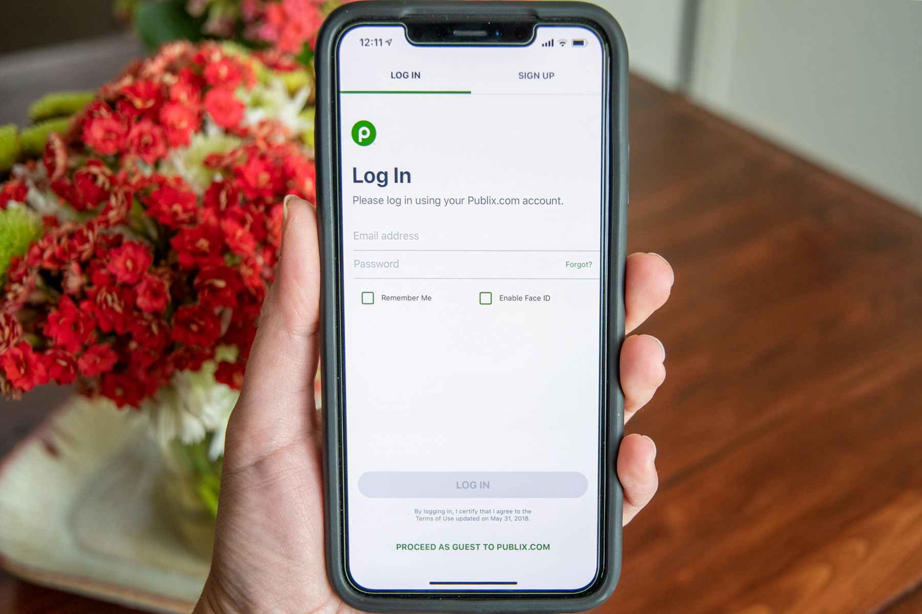 Create an account in the free Publix app.