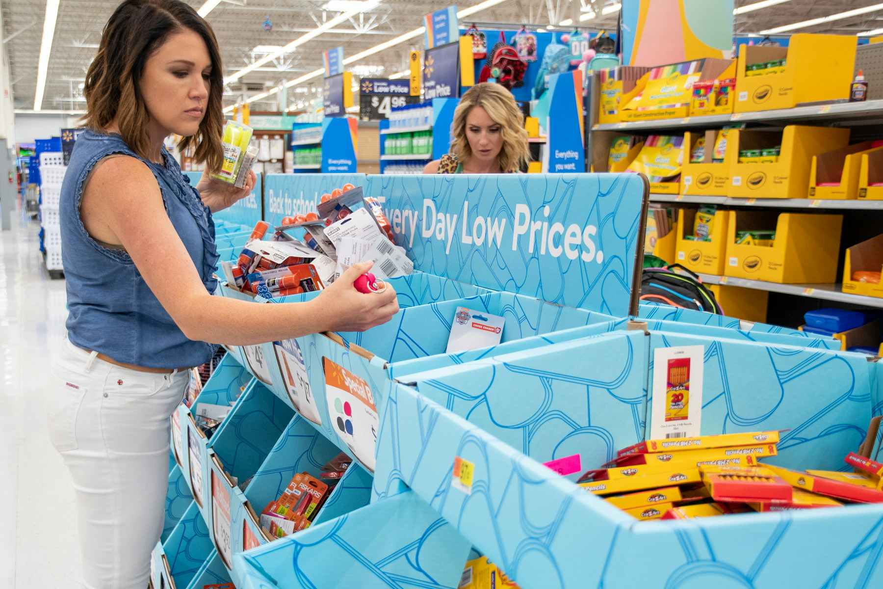 Back-to-School shopping at Walmart.