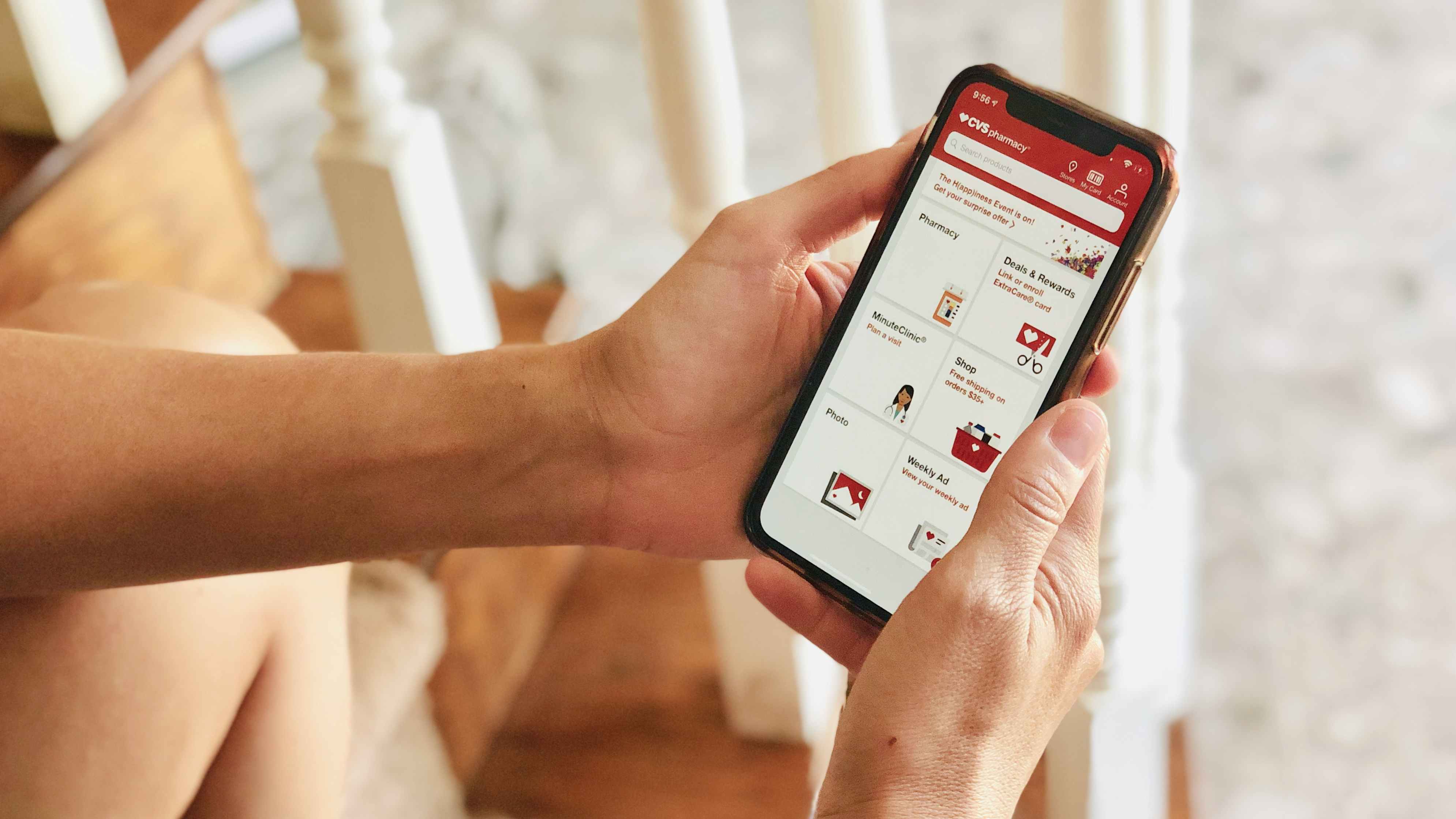 Go ahead and coupon at home with the CVS app.