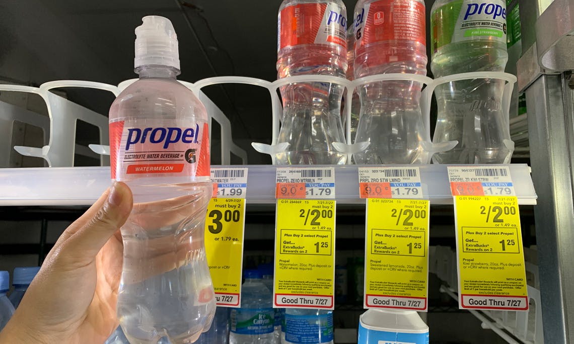 Propel Electrolyte Water, Only $0.38 at CVS! - The Krazy Coupon Lady